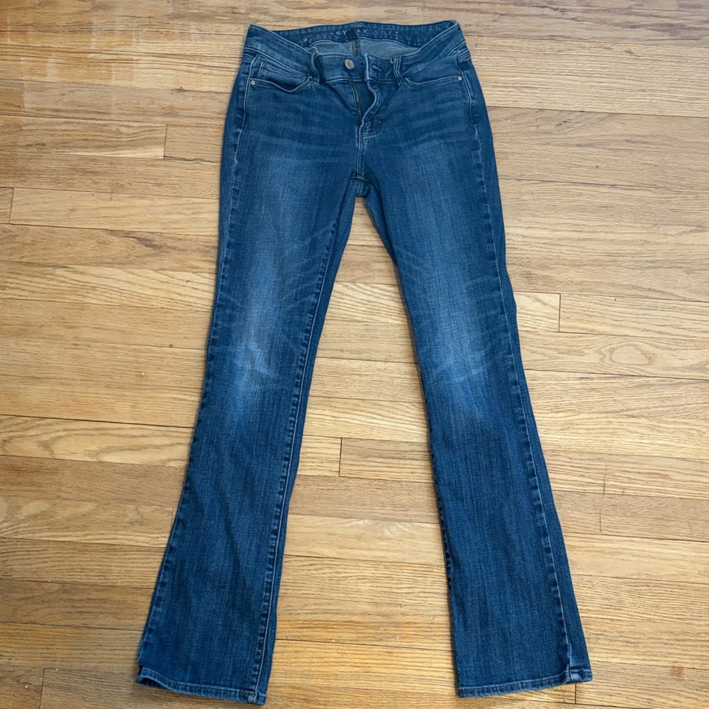 White House Black Market Dark Blue Flare Jeans